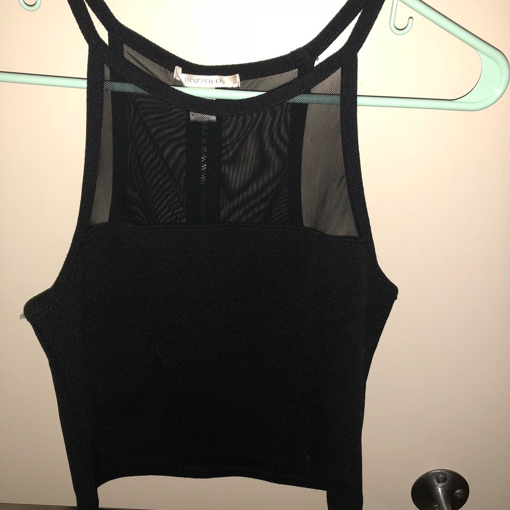 Black Crop top